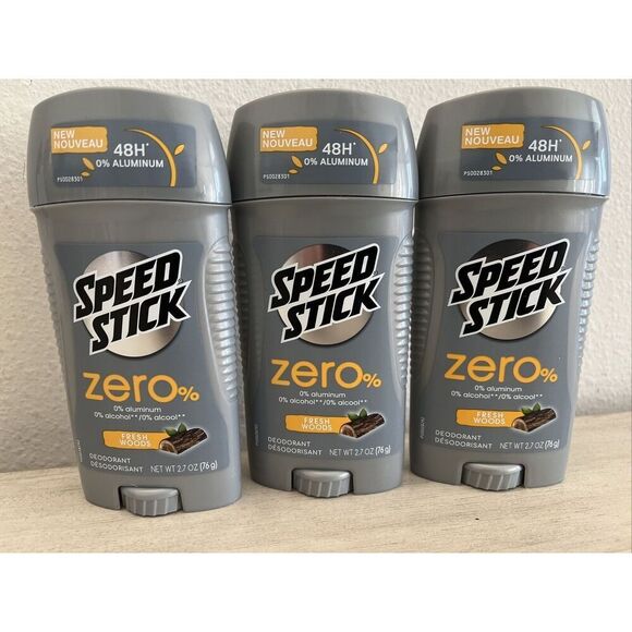 (3) Speed Stick Fresh Woods Zero Deodorant for Men 2.7 oz New🔥🔥🔥 - Picture 2 of 6